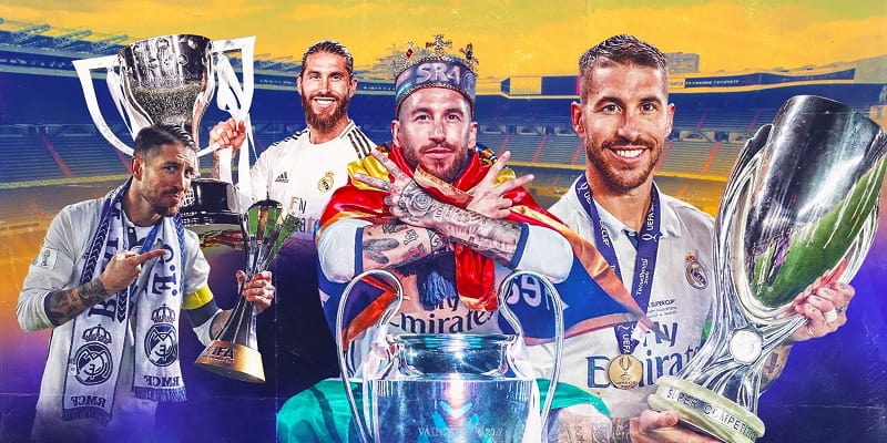 Sergio Ramos sở hữu hàng loạt danh hiệu quốc tế và CLB cao quý