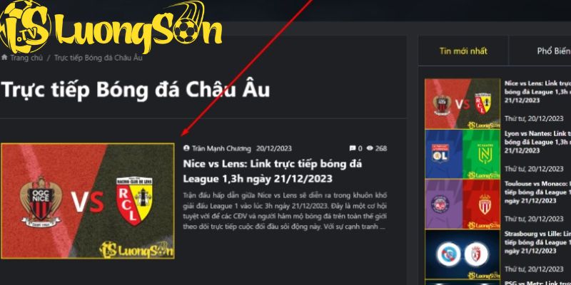 Lương Sơn TV mang đến những tin tức nóng hổi về bóng đá