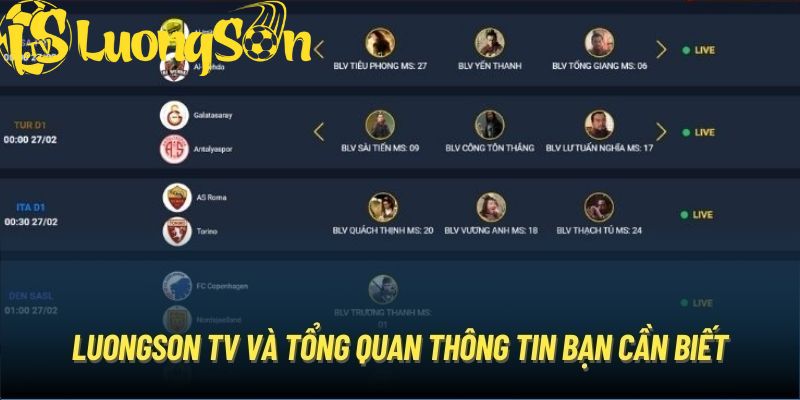 Tổng hợp thông tin về Lương Sơn TV